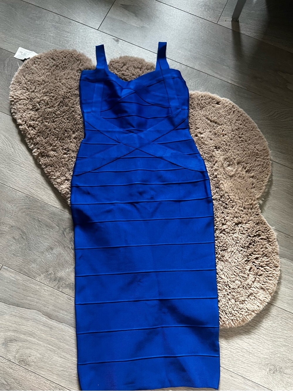Royal Blue Bandage Midi Dress